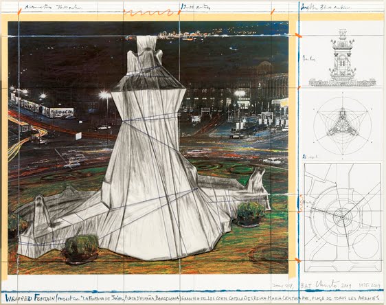 Dahlagenturer - Christo & Jeanne-Claude, 71x56cm